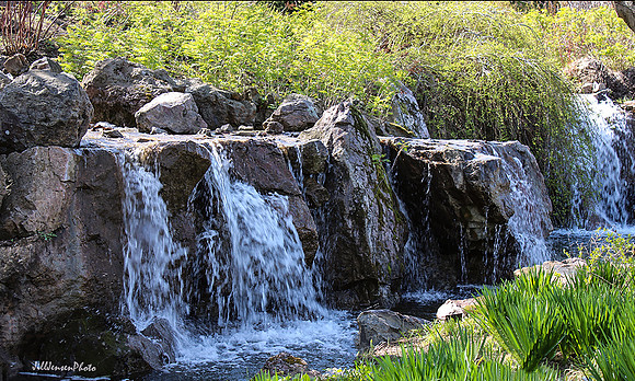 Chicago Botanic Garden Wide Waterfall IIII