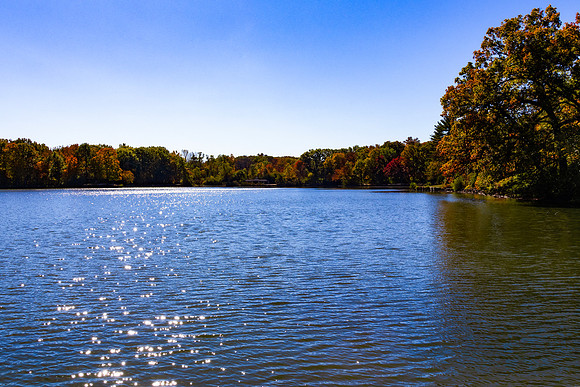 Lake Far View with Glitter on Water2