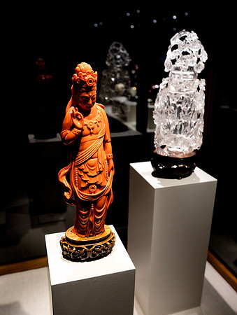 Orange Man and Crystal Vase
