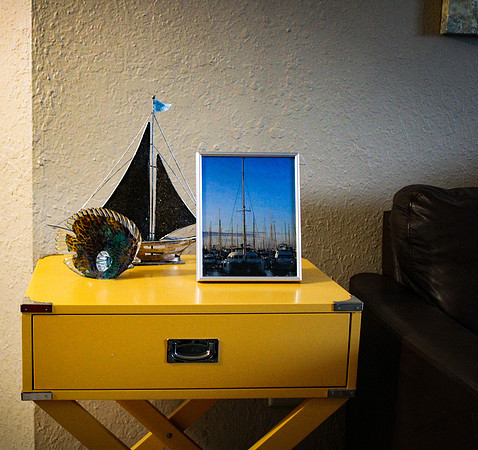 Sailboat in Silver Frame