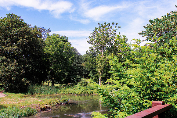 Lake Marmo with Red Bridge