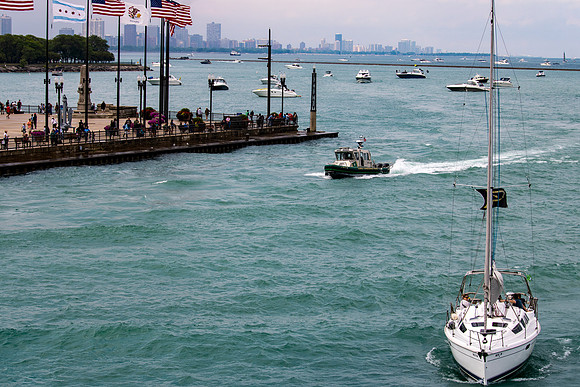 Boats Coming Home Navy Pier